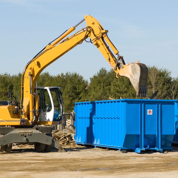 what size residential dumpster rentals are available in South Russell